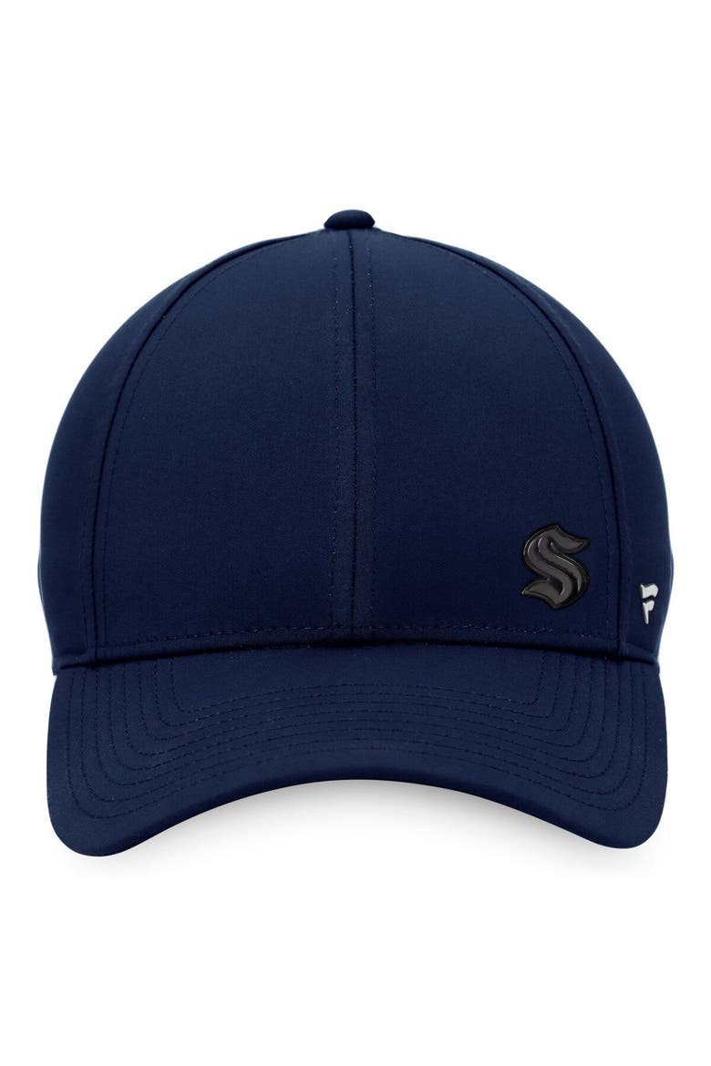 Women's Fanatics Branded Deep Sea Blue Seattle Kraken Authentic Pro Road Structured Adjustable Hat, Alternate, color, Navy