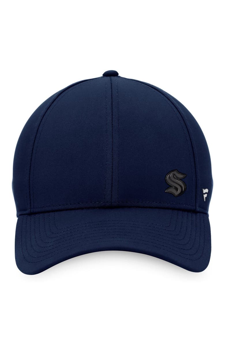 FANATICS Women's Fanatics Branded Deep Sea Blue Seattle Kraken Authentic Pro Road Structured Adjustable Hat, Alternate, color, Navy