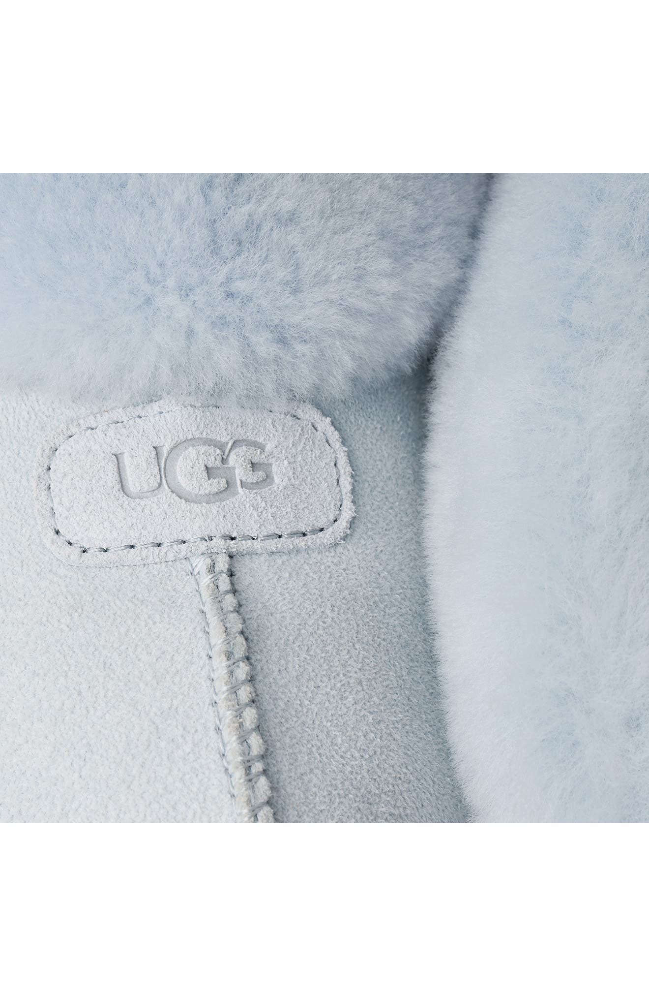 Coquette Genuine Shearling Lined Slipper, Alternate, color, SKY BLUE