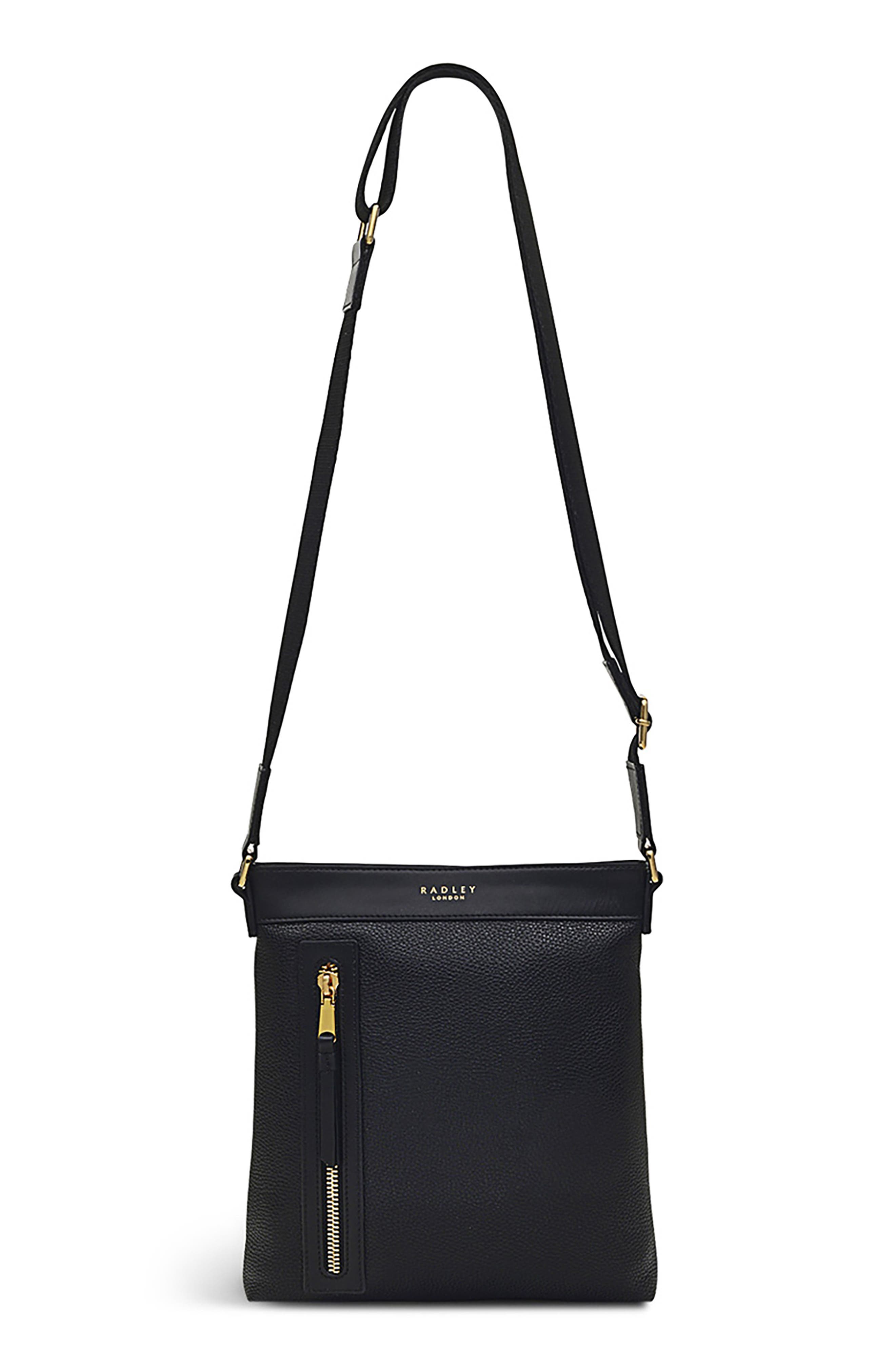 Radley Zippy Small Crossbody Bag, Main, color, Black