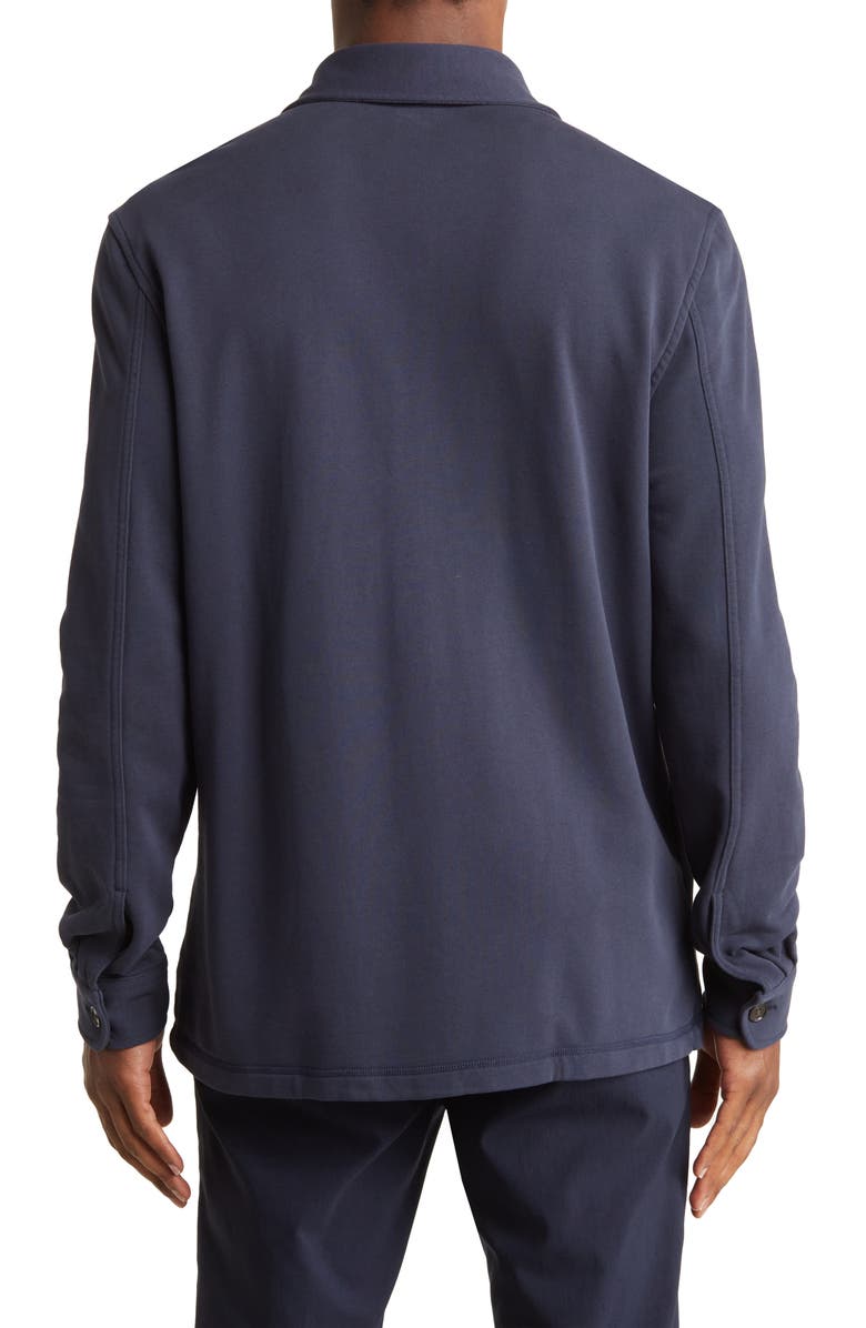 Brooks Brothers French Terry Shacket, Alternate, color, 