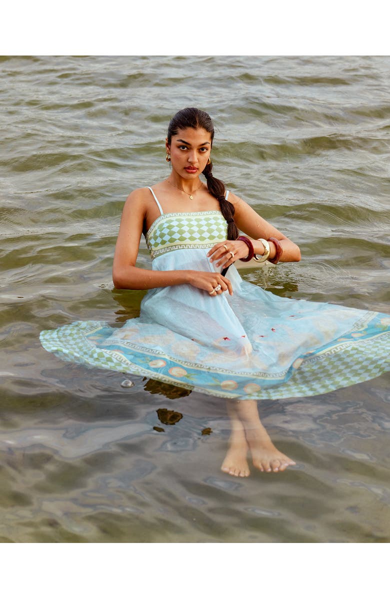 SMWR. By The Somewhere Co Swan Lake Maxi Dress, Alternate, color, 