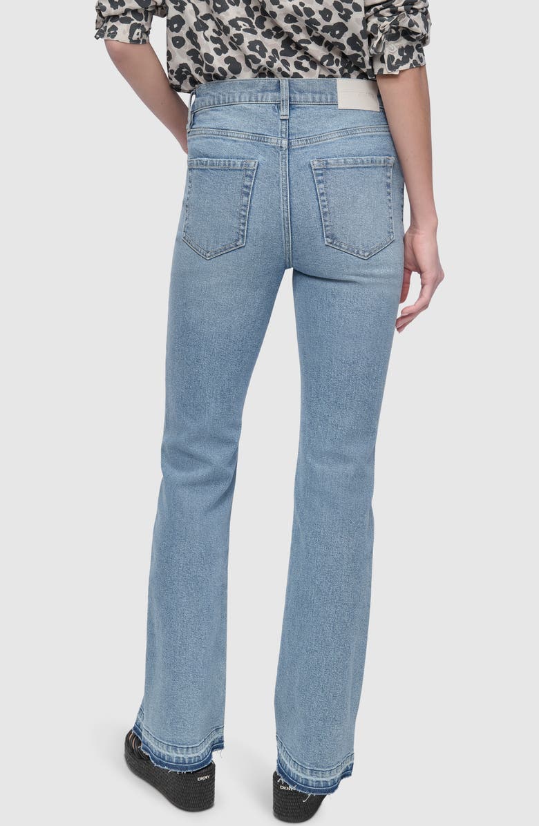 DKNY Jeans High Waist Flare Jeans, Alternate, color, Reade