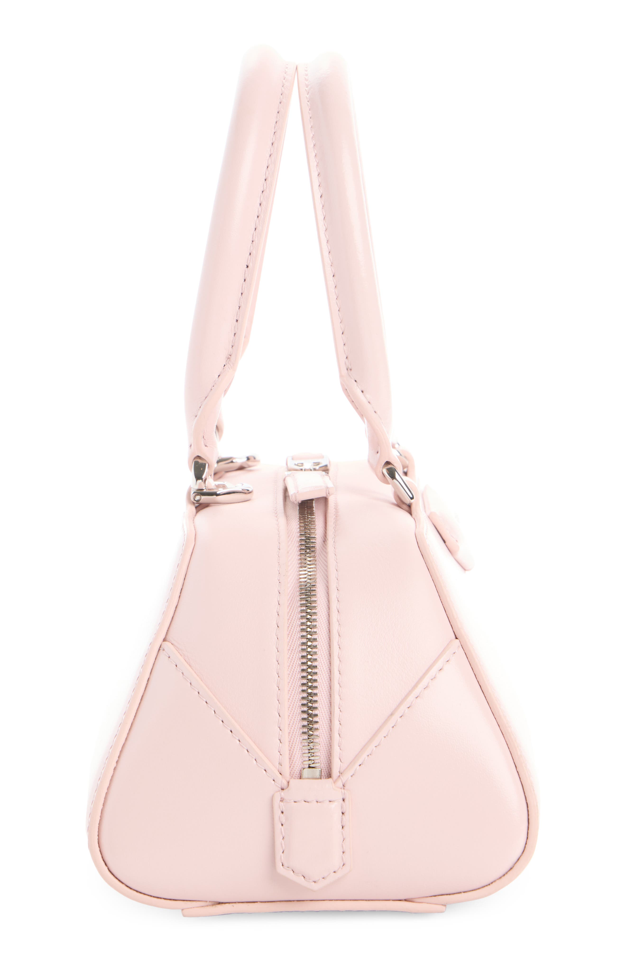 Givenchy Mini Antigona Leather East/West Satchel, Alternate, color, Baby Pink