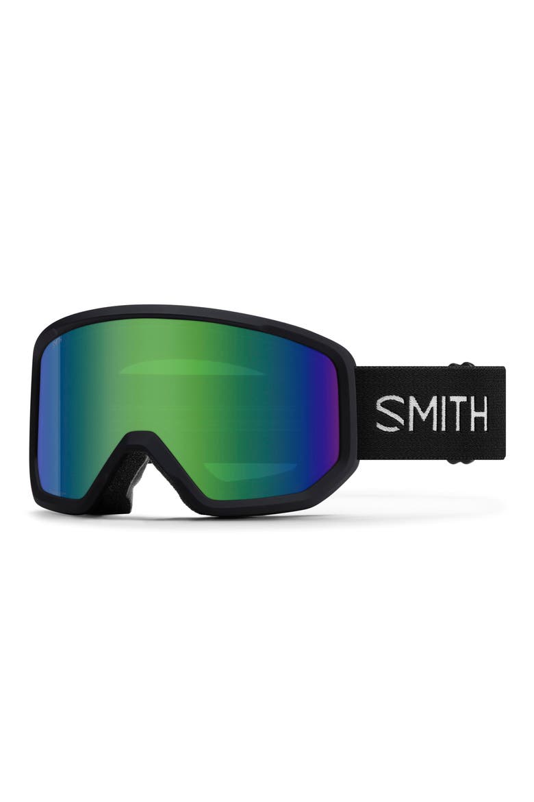 Transfer Snow Goggles, Main, color, BLACK / GREEN SOL-X MIRROR