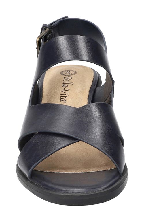 Bella Vita Cameron Slingback Sandal In Navy
