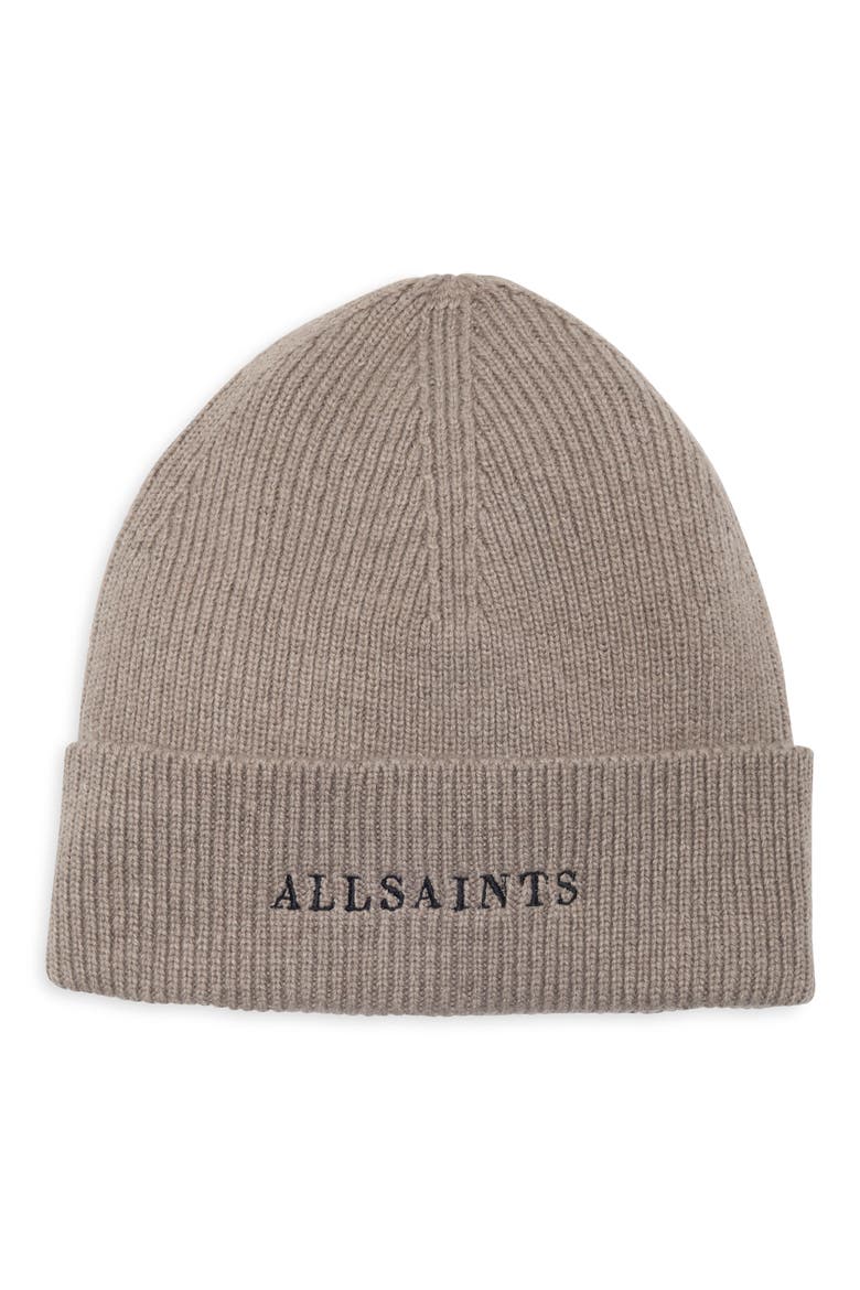Classic Logo Beanie, Main, color, GANACHE BROWN MARL
