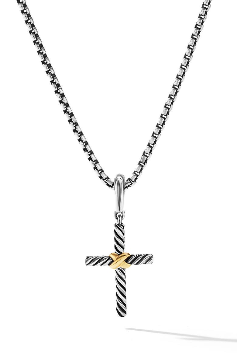 David Yurman Petite Cross Pendant, Main, color, 