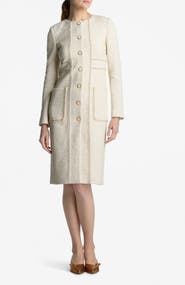 ST. JOHN Chain Trim Longline Jacket
