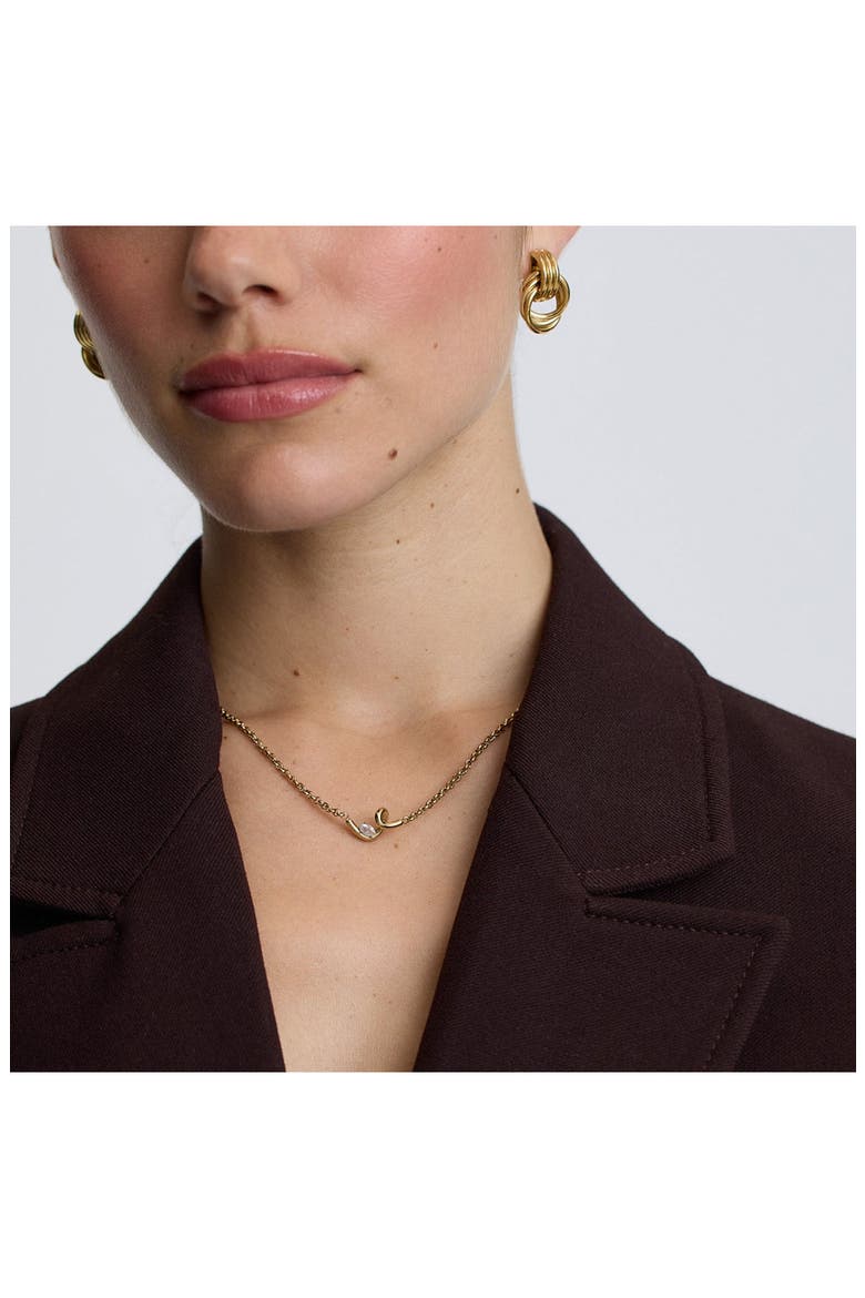 Knots Chain Necklace, Alternate, color, GOLD