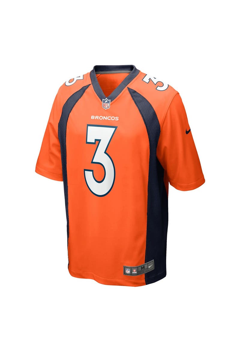 Youth Nike Russell Wilson Orange Denver Broncos Game Jersey, Alternate, color, Orange