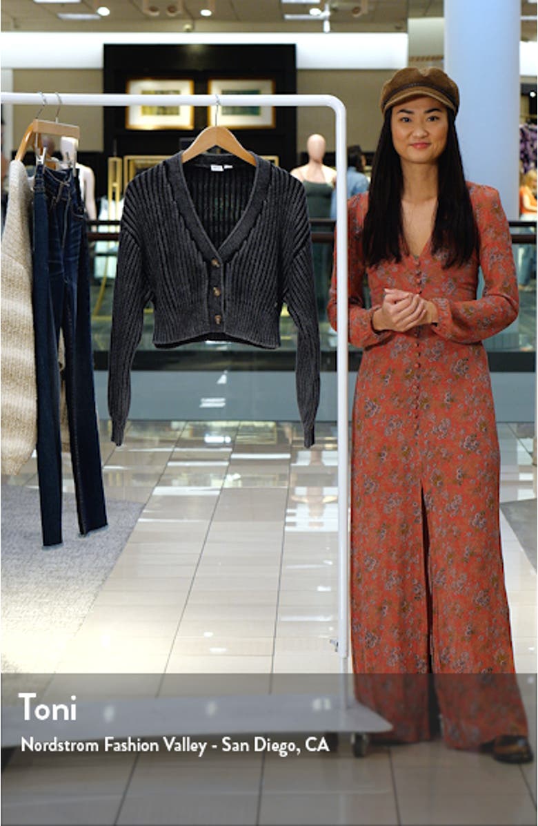 Sundaze Washed Cotton Crop Cardigan, sales video thumbnail