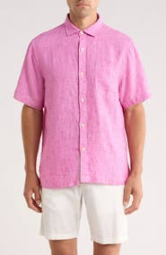 Tommy Bahama Paradise Breezer Short Sleeve Linen Button-Up Shirt