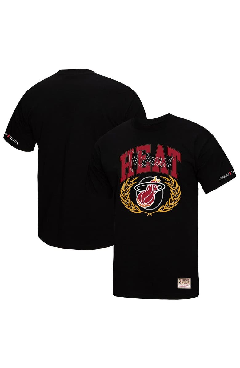 Mitchell & Ness Men's Mitchell & Ness Black Miami Heat NBA x Michelob Ultra Rewind II T-Shirt, Main, color, Black