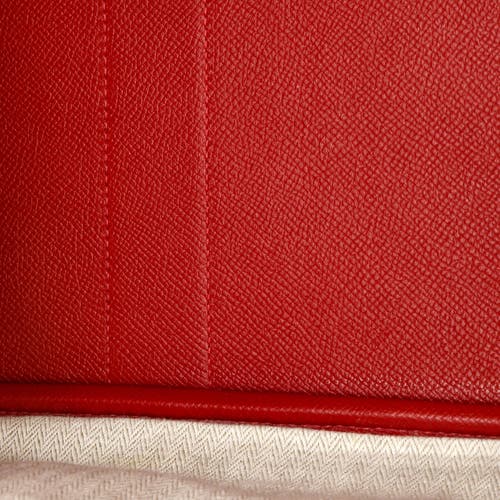 Pre-owned Hermes Hermes Garden Party Tote Leather 36 In Red