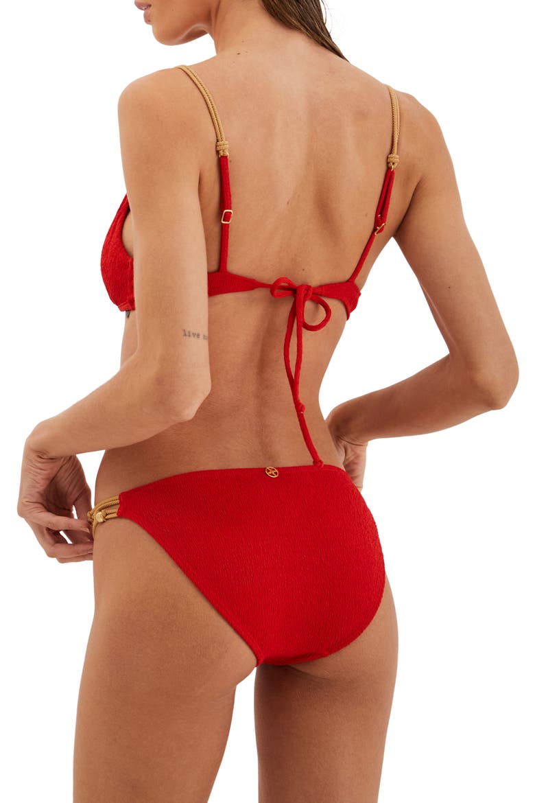 Firenze Paige Kira Bikini Top, Alternate, color, RED