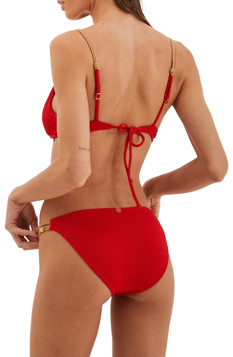 ViX Paula Hermanny Firenze Paige Strappy Bikini Bottoms, Alternate, color, Red