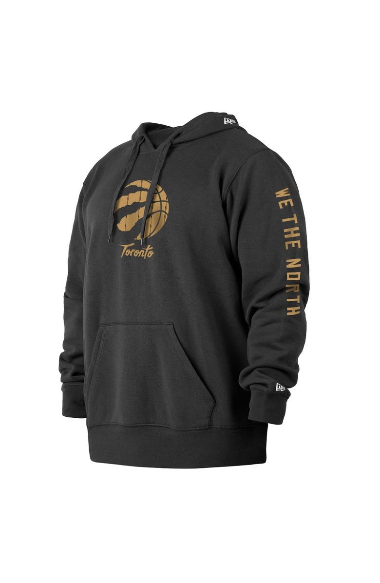 New Era Men's New Era Black Toronto Raptors 2021/22 City Edition Big & Tall Pullover Hoodie, Alternate, color, 