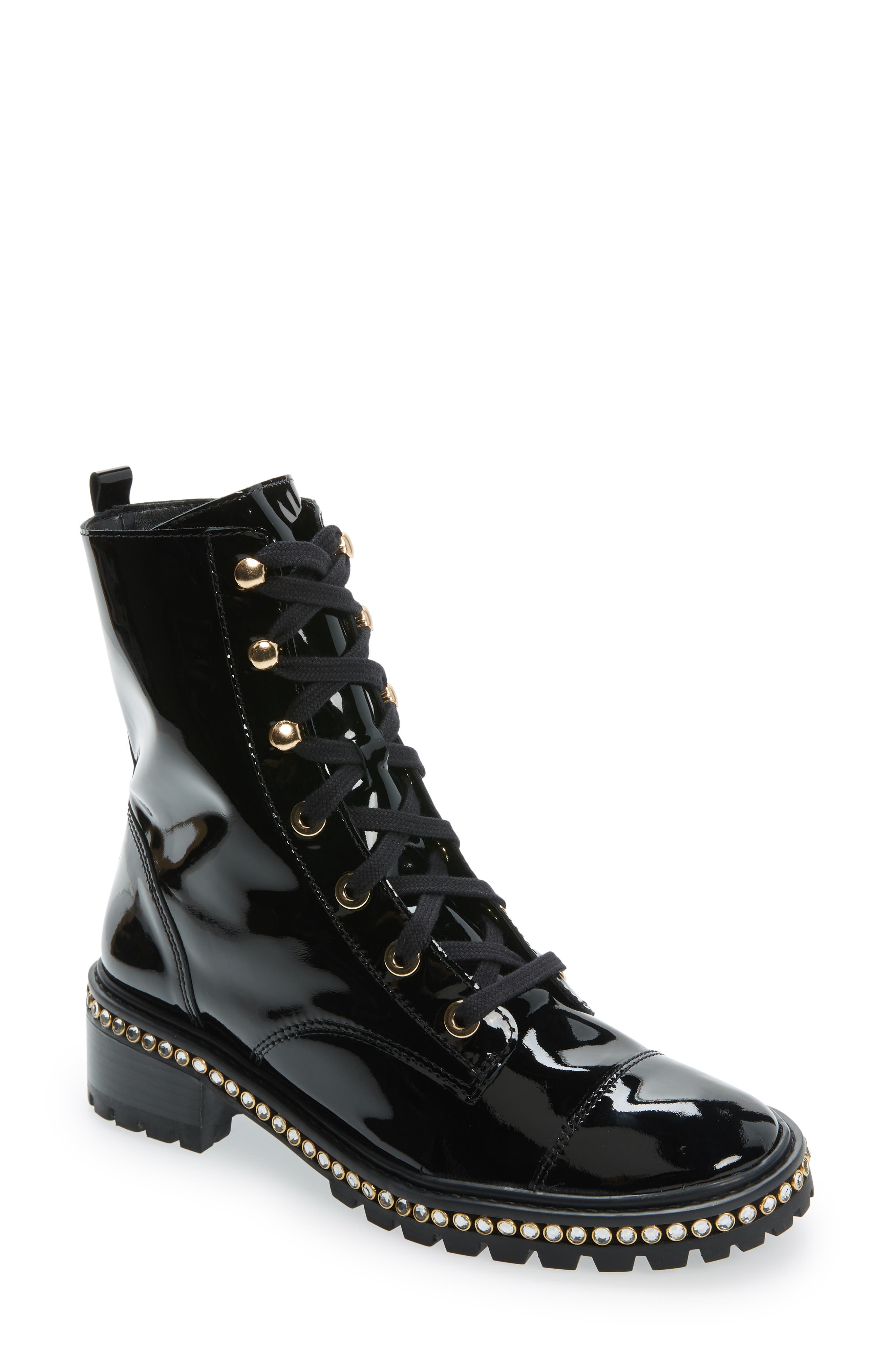 Schutz Andorra Leather Combat Boot, Main, color, 