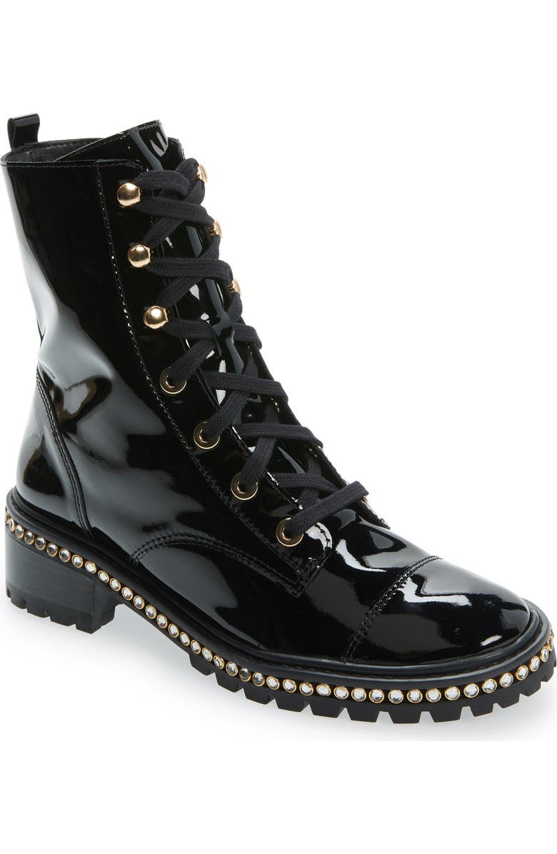 Schutz Andorra Leather Combat Boot, Main, color,