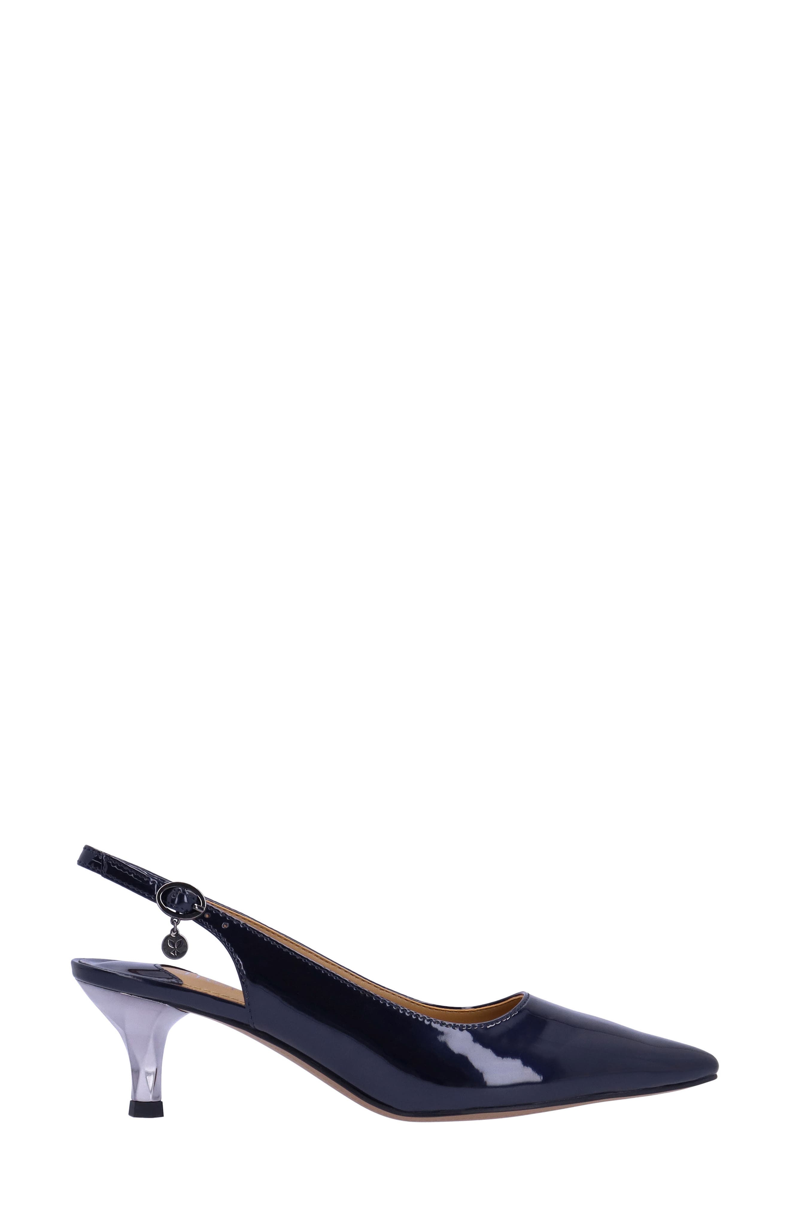 Ferryanne Slingback Pointed Toe Pump, Alternate, color, NAVY
