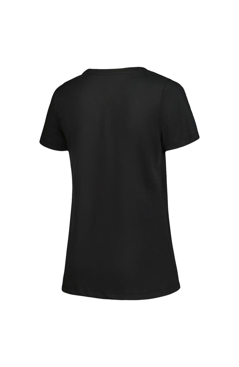 PROFILE Women's Profile Black/Heather Gray Los Angeles Angels Plus Size T-Shirt Combo Pack, Alternate, color, Black