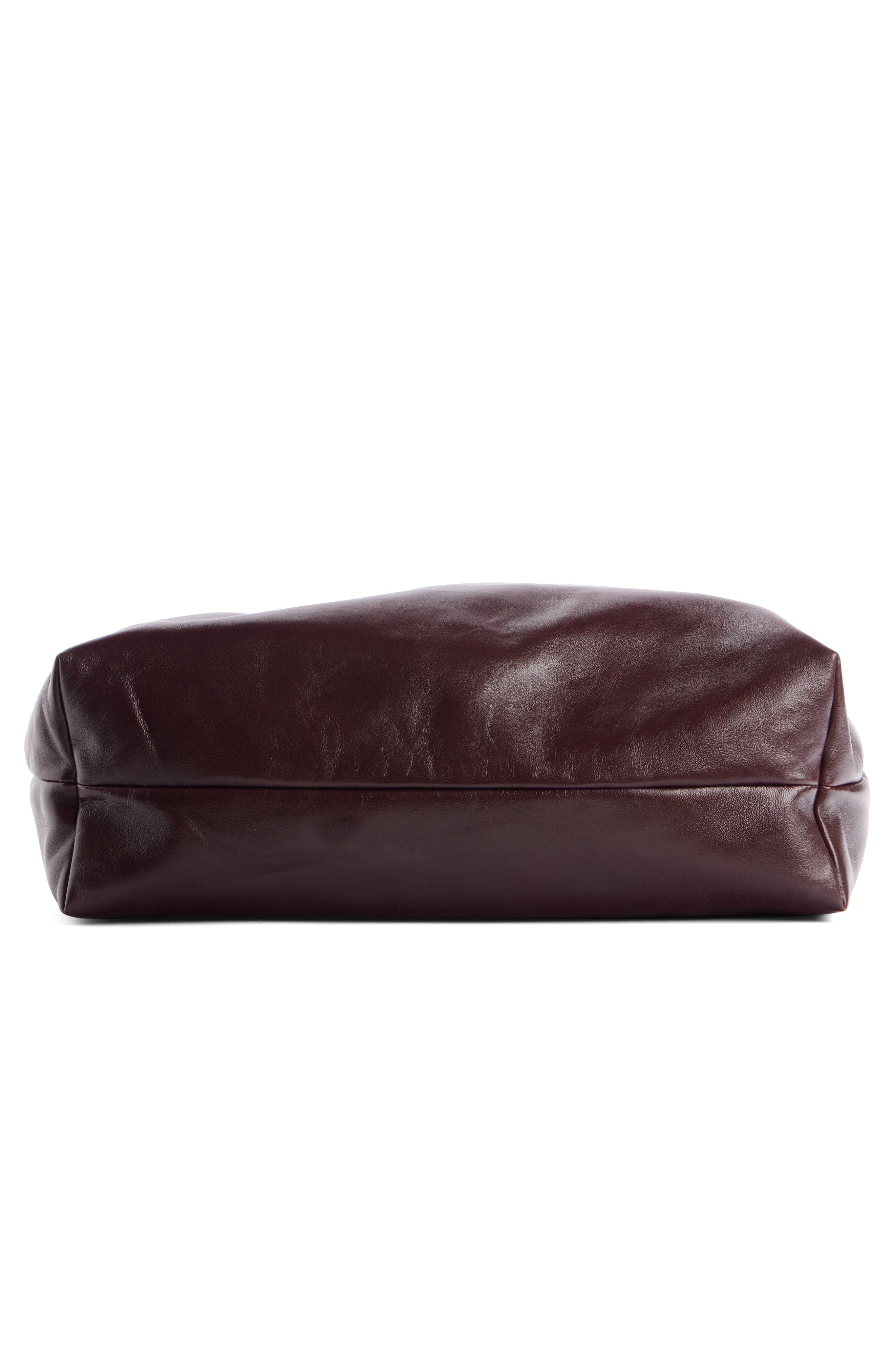 Silven Leather East/West Tote, Alternate, color, BURGUNDY