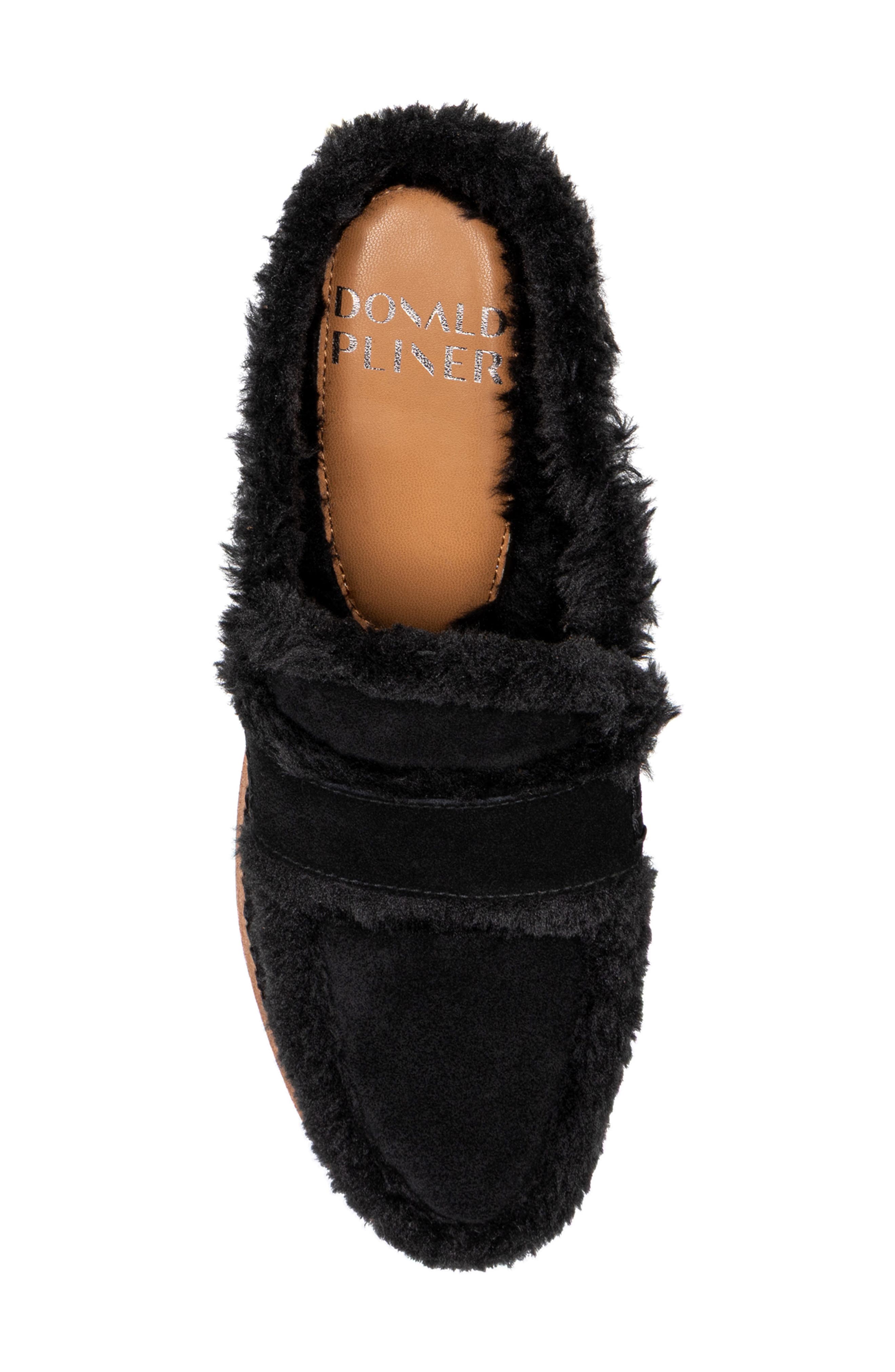 Faux Shearling Lined Wedge Clog