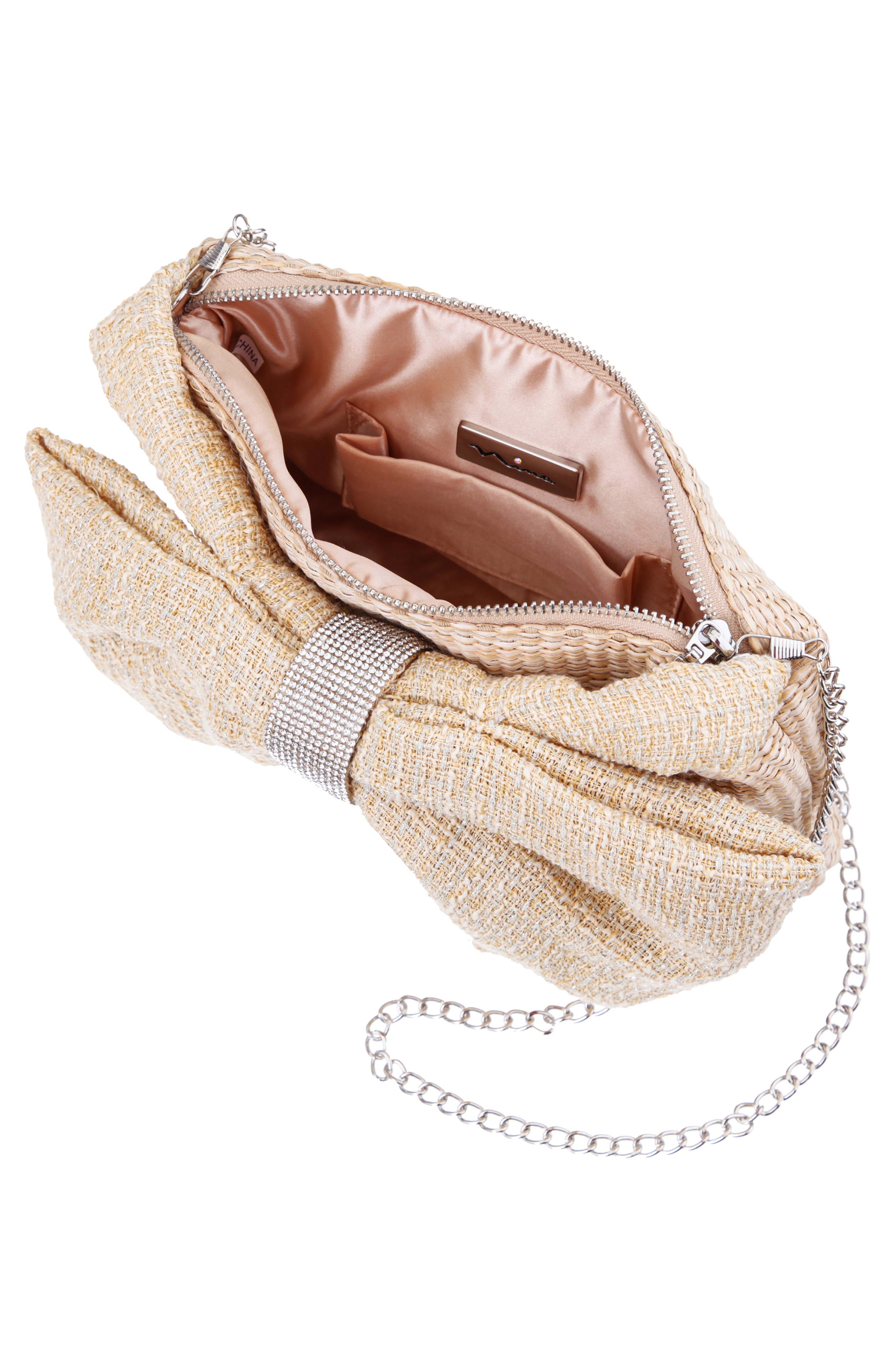 Tula Clutch, Alternate, color, BUTTER CREAM/NATURAL