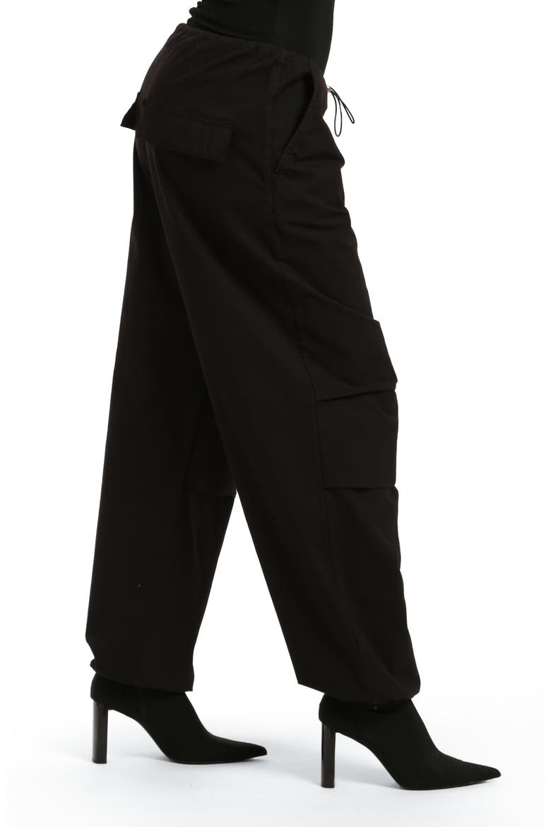 Hill Toggle Waist Wide Leg Cargo Pants, Alternate, color, DARK SMOKE MOVE