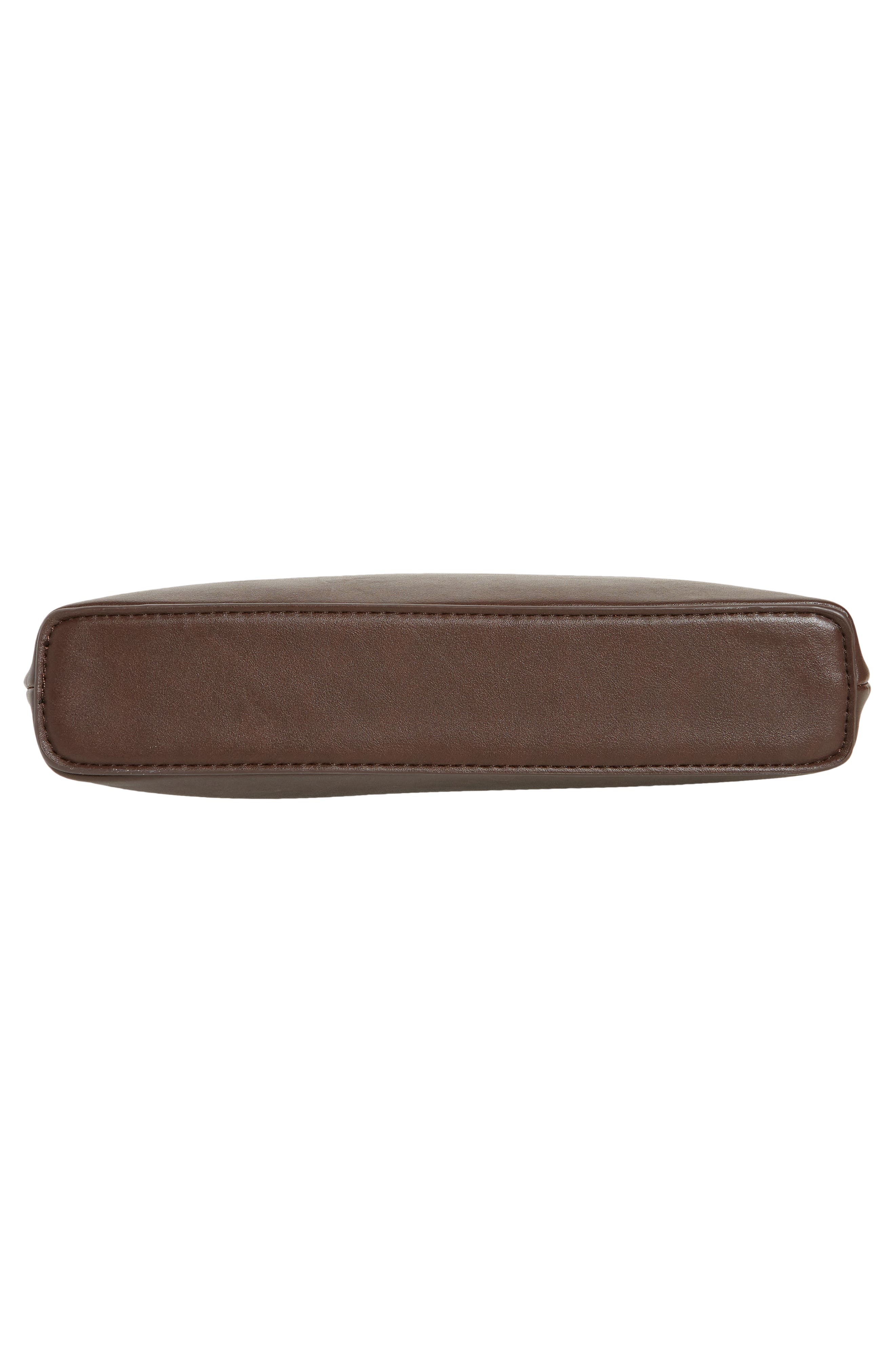 Mimi Baguette Shoulder Bag, Alternate, color, BROWN