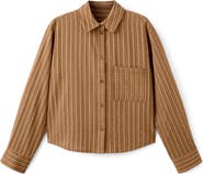 MANGO Stripe Rhinestone Shirt