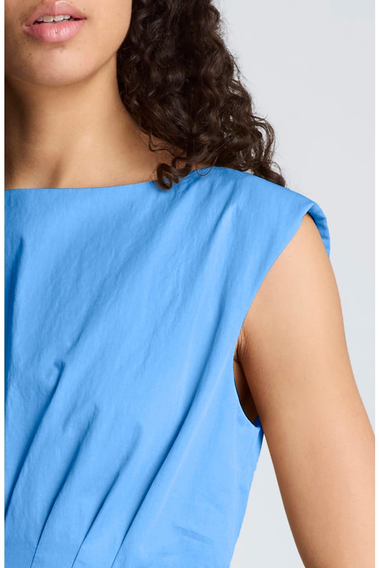 Cutout D-Ring Tie Back Midi Dress, Alternate, color, LAKE BLUE