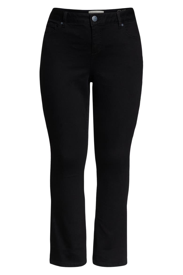 High Waist Bootcut Jeans, Alternate, color, SOLID BLACK