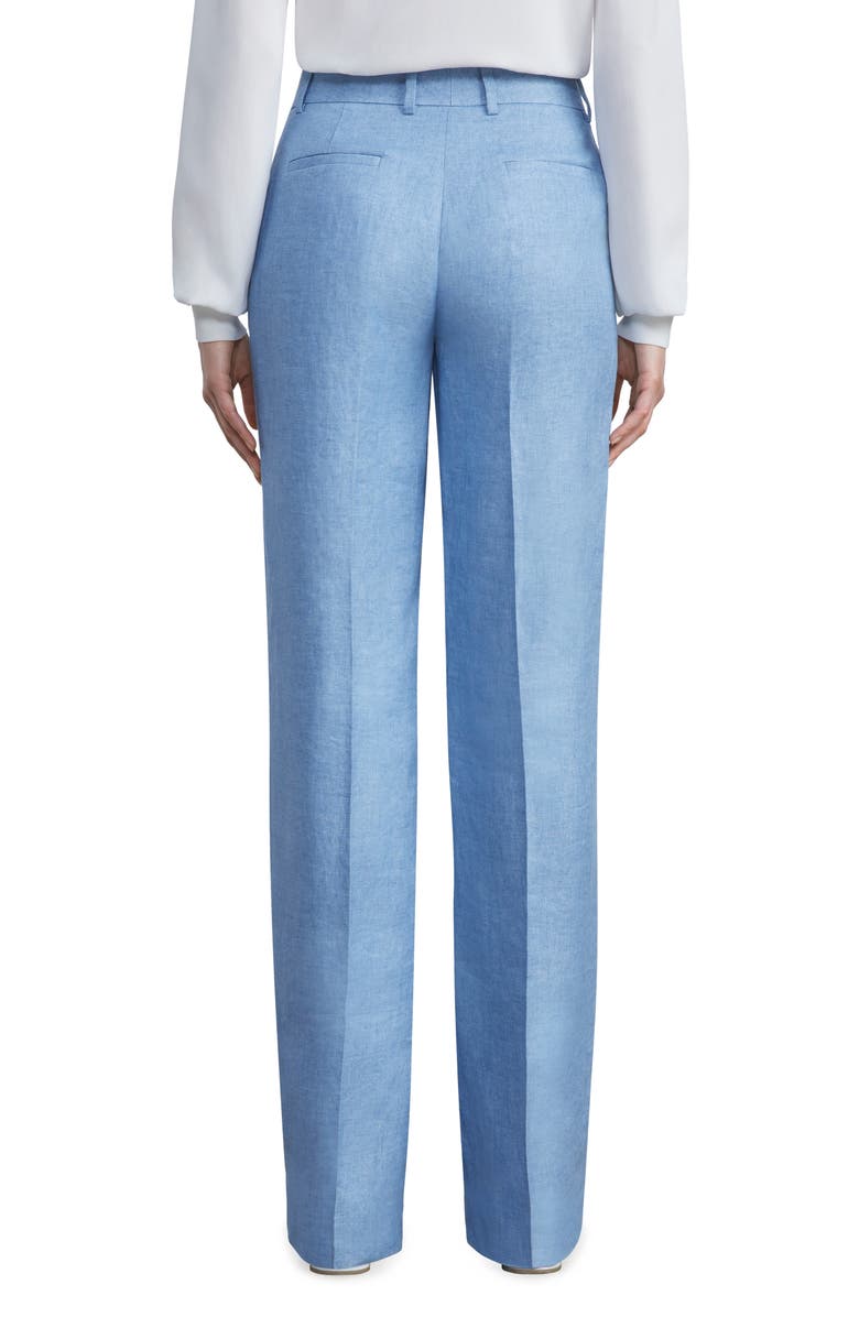 Lafayette 148 New York Gates Straight Leg Linen Trousers, Alternate, color, 