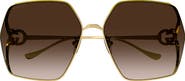 Gucci 64mm Gradient Oversize Square Sunglasses