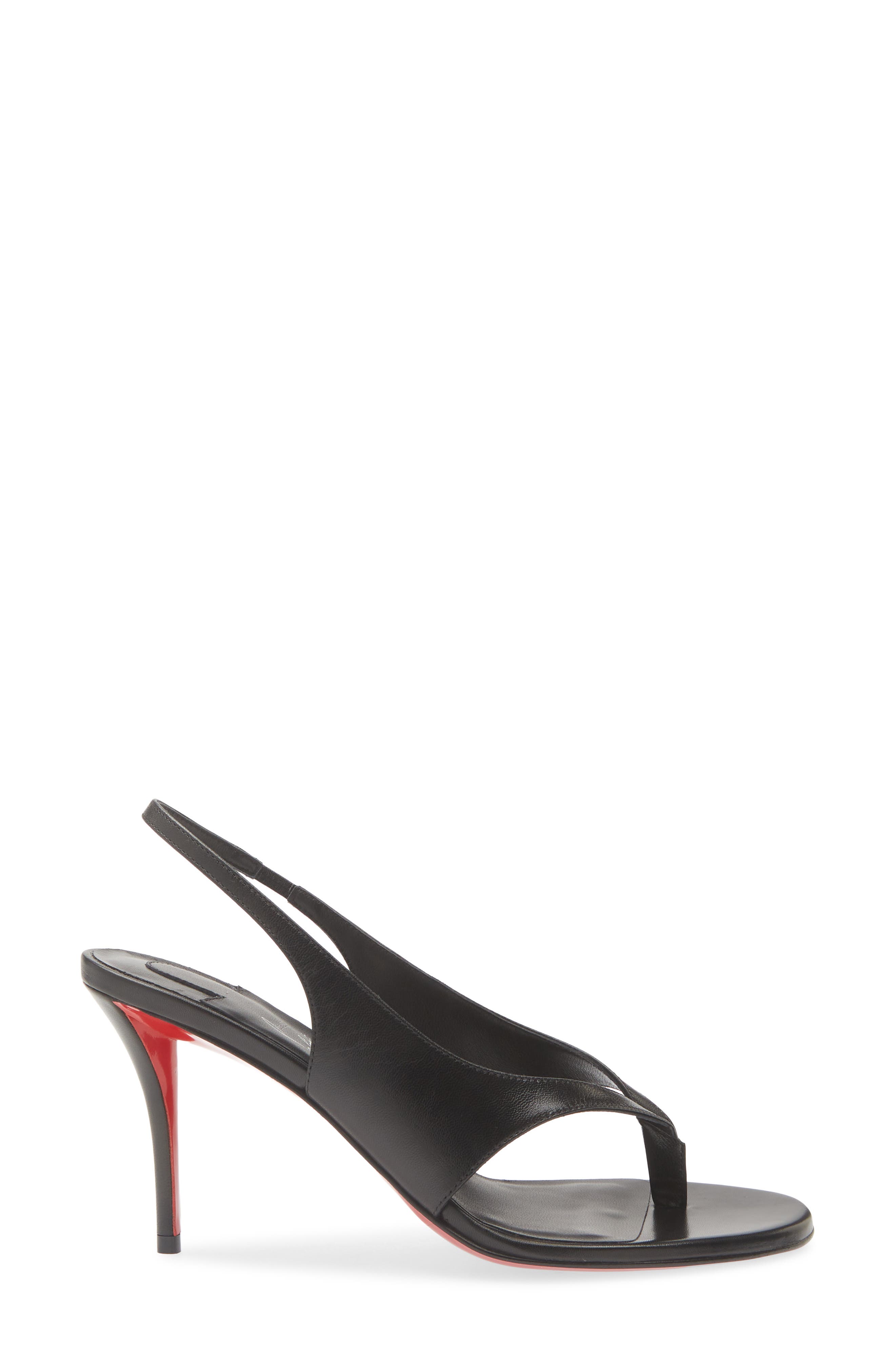 Miss Z Infradita Slingback Sandal, Alternate, color, B439 BLACK/ LIN BLACK