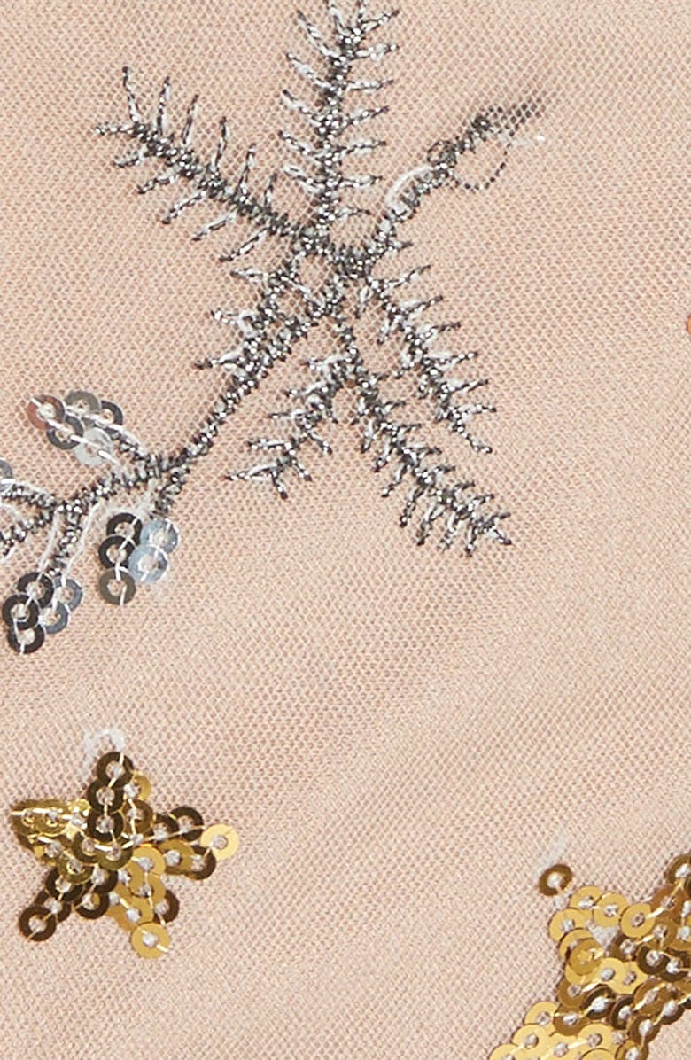 Self-Portrait Sequin Mesh Tiered Dress, Alternate, color, 