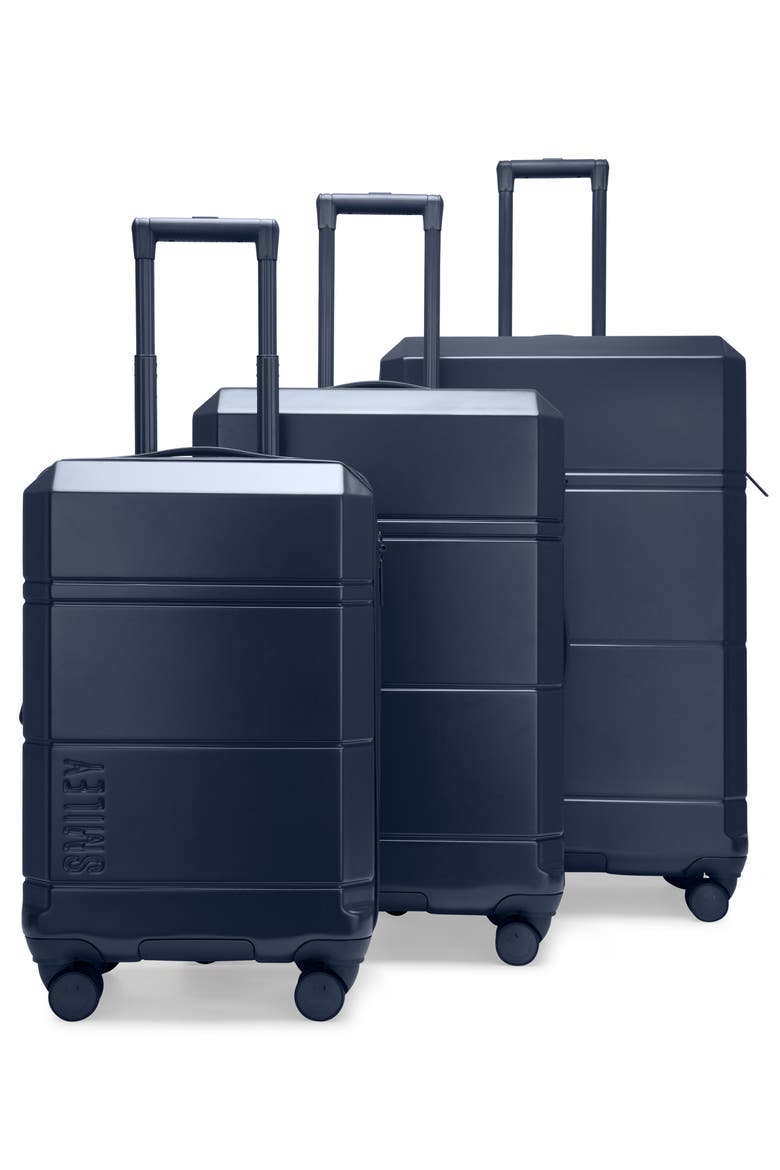 Cheerful Cruiser 3-Piece Expandable Hardside Spinner Luggage Set | Navy, Main, color, Navy