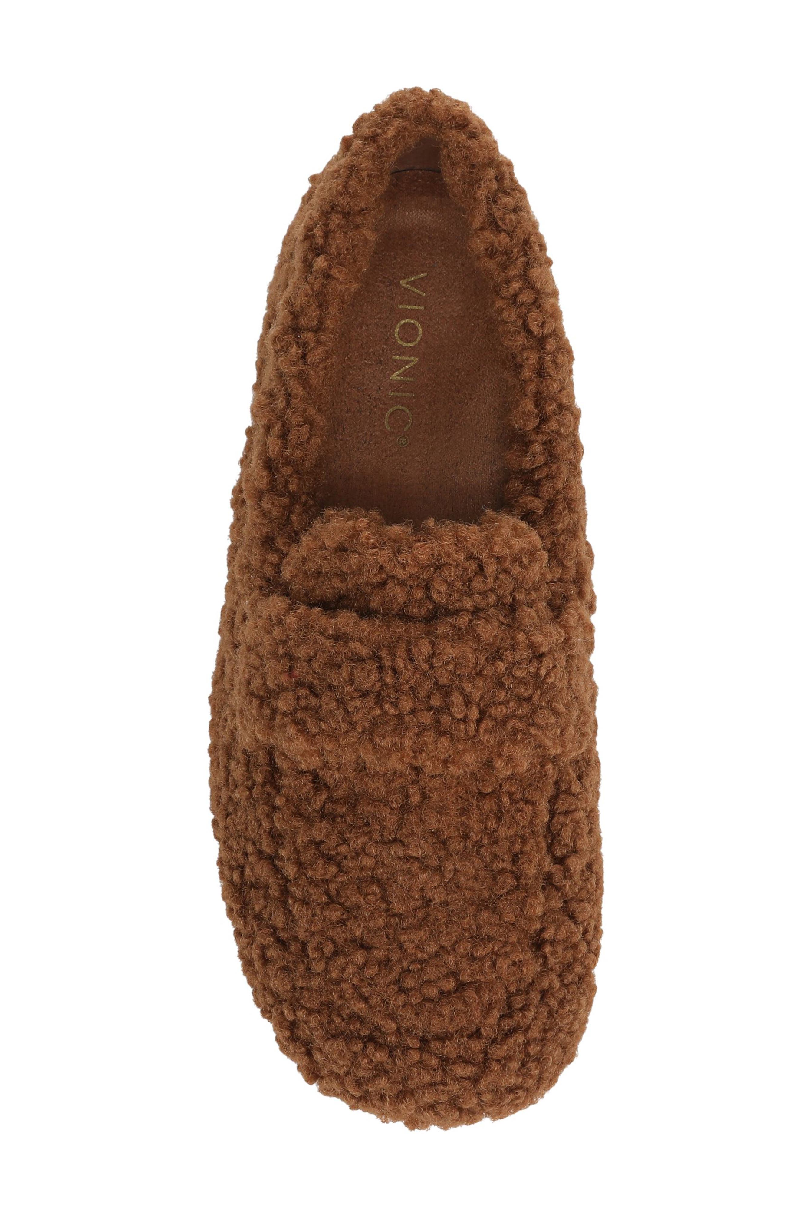 Snuggle Faux Shearling Slipper, Alternate, color, HAZELNUT