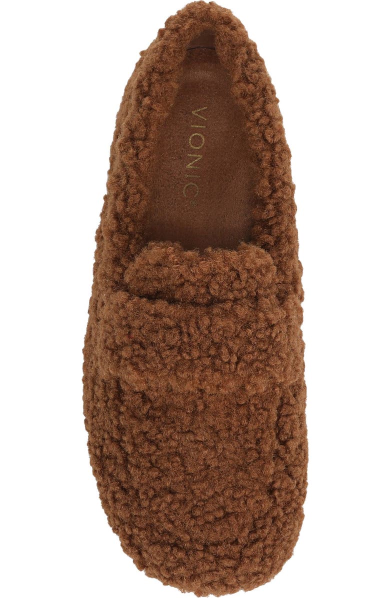 Vionic Snuggle Faux Shearling Slipper, Alternate, color, Hazelnut