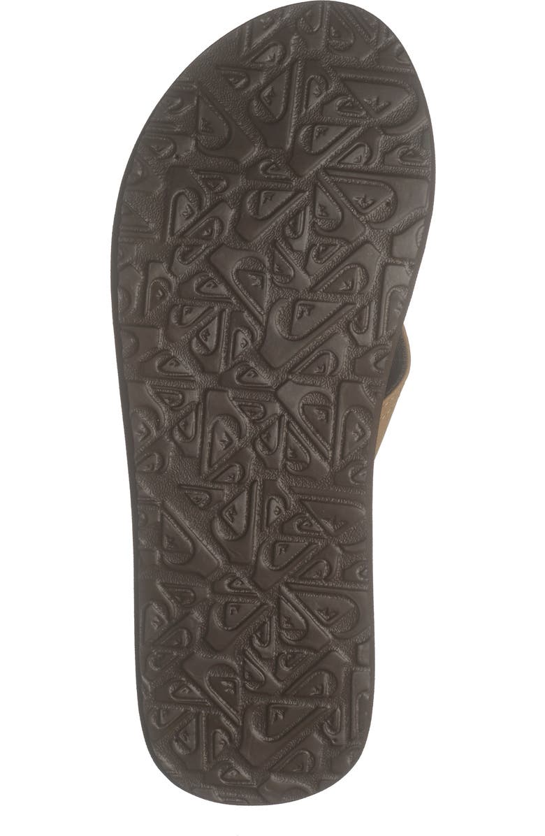 Quiksilver Carving Flip Flop, Alternate, color, Tan
