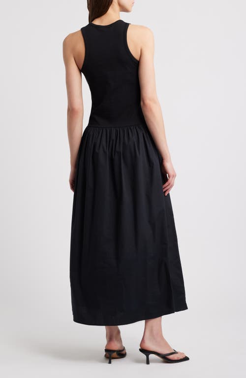 Frame Racer Tank Maxi Dress In Black