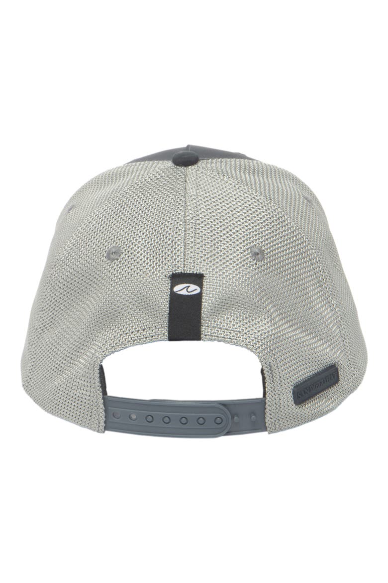Fish Patch Trucker Hat, Alternate, color, CHARCOAL
