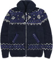 Fortela Navajo Pattern Merino Wool Cardigan