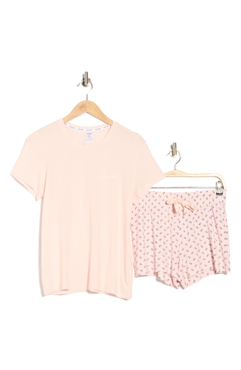 Calvin Klein Soft Slumber Pajamas, Alternate, color, Pink Print