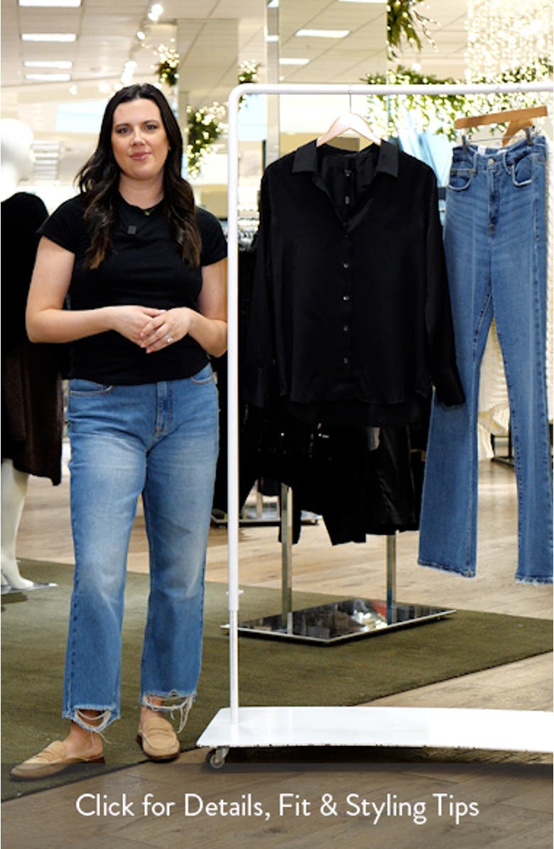 Ledger Crepe Button-Up Shirt, sales video thumbnail