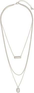 Sterling Forever Hartley Layered Pendant Necklace