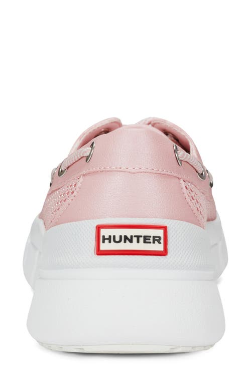 Hunter Sasa Boat Shoe In Pink