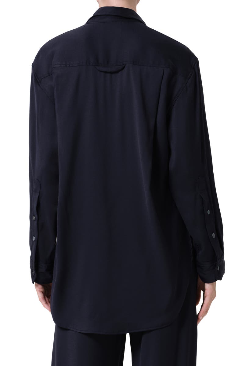 Citizens of Humanity Kayla Oversize Button-Up Shirt, Alternate, color, Navy